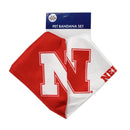 Nebraska Huskers Home & Away Pet Bandana Set