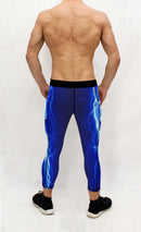 Men's Blue Lightning Tights