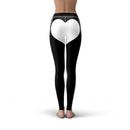 Veronica Mesh Black White Heart