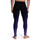 Men's Black Purple Ombre Tights