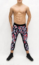 Red White Camo Men's Pocket Tights