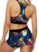 Christmas Santa In Space Boy Short