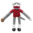Arkansas Razorbacks Sock Monkey Pet Toy - National Fur League