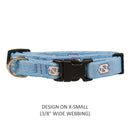 North Carolina Tarheels Pet Nylon Collar - National Fur League