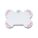 Large Studded Swarovski Crystal Bone Id Tag - National Fur League