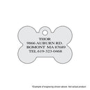 Large Studded Swarovski Crystal Bone Id Tag - National Fur League