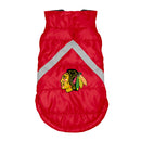 Chicago Blackhawks Pet Puffer Vest - National Fur League