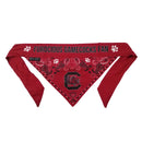 South Carolina Gamecocks Pet Reversible Paisley Bandana - National Fur League