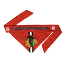 Chicago Blackhawks Pet Reversible Paisley Bandana - National Fur League