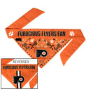Philadelphia Flyers Pet Reversible Paisley Bandana - National Fur League