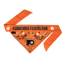 Philadelphia Flyers Pet Reversible Paisley Bandana - National Fur League