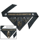 Vegas Golden Knights Pet Reversible Paisley Bandana - National Fur League