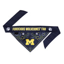 Michigan Wolverines Pet Reversible Paisley Bandana - National Fur League