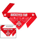 Ohio State Buckeyes Pet Reversible Paisley Bandana - National Fur League