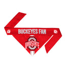 Ohio State Buckeyes Pet Reversible Paisley Bandana - National Fur League