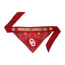 Oklahoma Sooners Pet Reversible Paisley Bandana - National Fur League