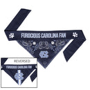 North Carolina Tarheels Pet Reversible Paisley Bandana - National Fur League