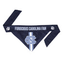 North Carolina Tarheels Pet Reversible Paisley Bandana - National Fur League