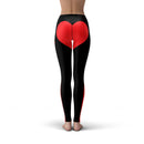 Veronica Mesh Black Red Heart