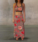 Valentines With Love Splash Maxi Skirt