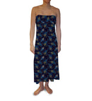 Peacock Feathers Maxi Skirt