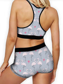 Flamingo Hearts Boy Short